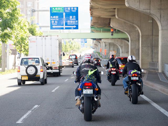 札幌市街地で慣らし走行